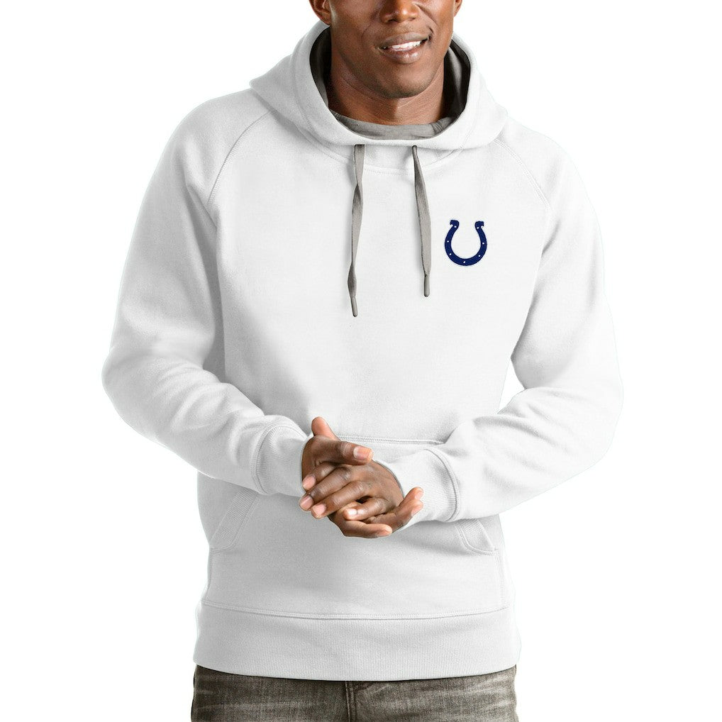 NFL Indianapolis Colts Antigua Logo Victory Pullover Hoodie