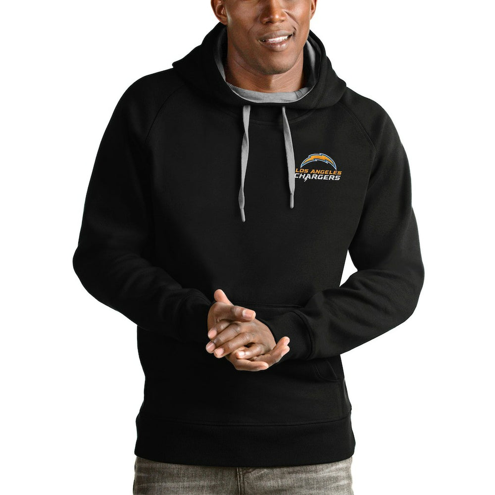 NFL Los Angeles Chargers Antigua Logo Victory Pullover Hoodie
