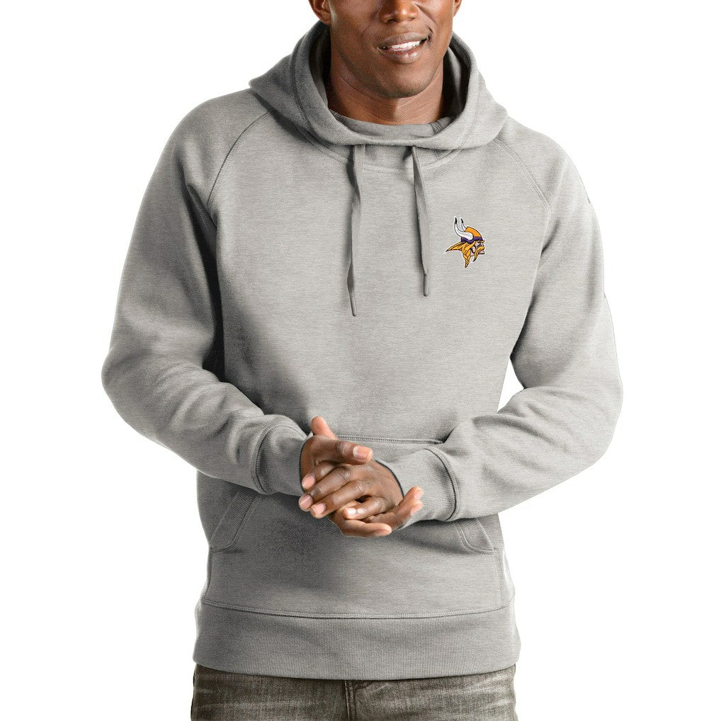 NFL Minnesota Vikings Antigua Logo Victory Pullover Hoodie