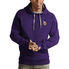 NFL Minnesota Vikings Antigua Logo Victory Pullover Hoodie