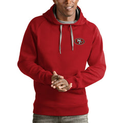 NFL San Francisco 49ers Antigua Logo Victory Pullover Hoodie