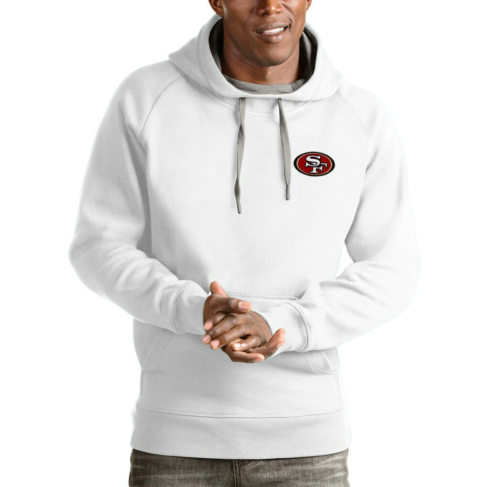 NFL San Francisco 49ers Antigua Logo Victory Pullover Hoodie