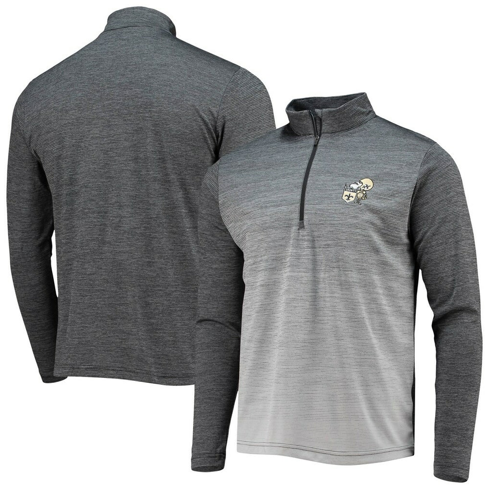 NFL New Orleans Saints Antigua Throwback Cycle Quarter-Zip Jacket