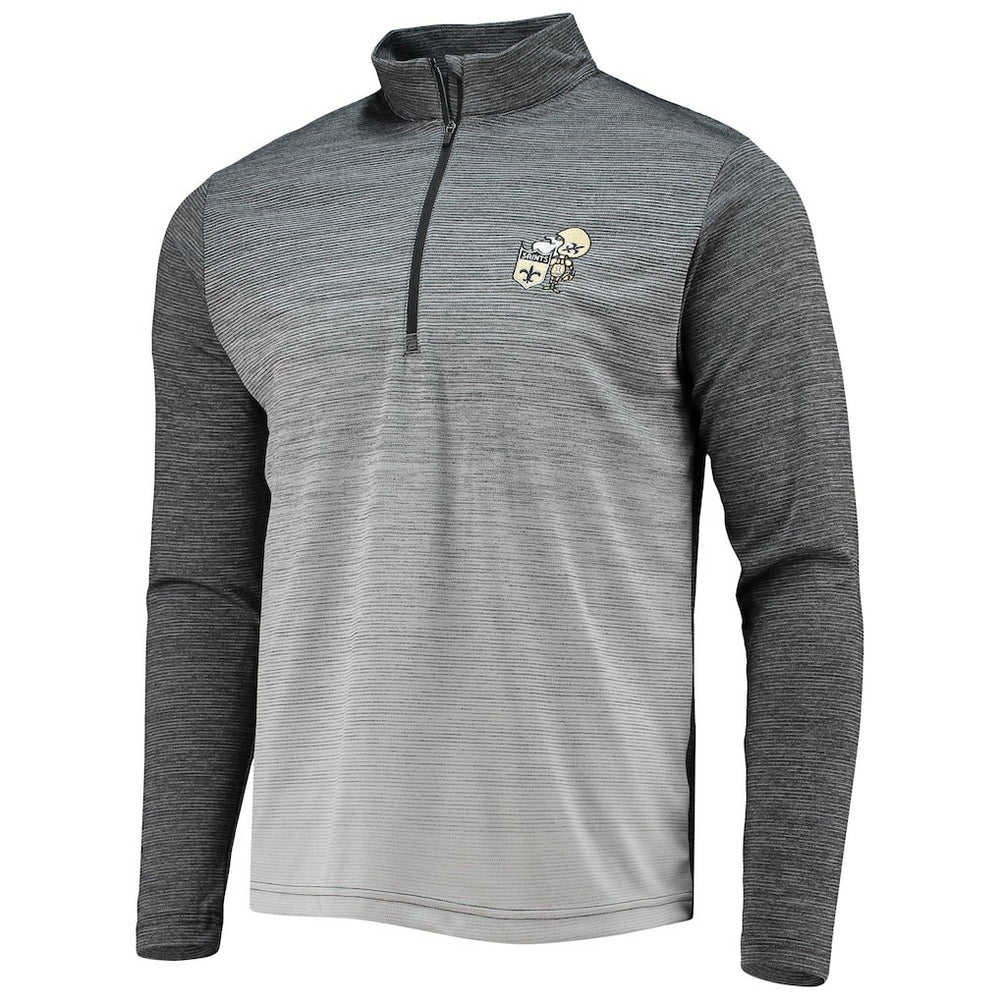 NFL New Orleans Saints Antigua Throwback Cycle Quarter-Zip Jacket