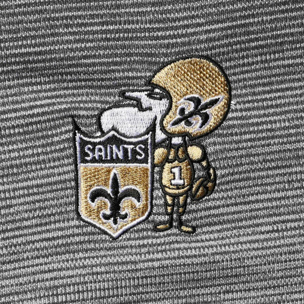 NFL New Orleans Saints Antigua Throwback Cycle Quarter-Zip Jacket