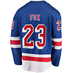 Adam Fox New York Rangers Fanatics Home Breakaway Replica Jersey
