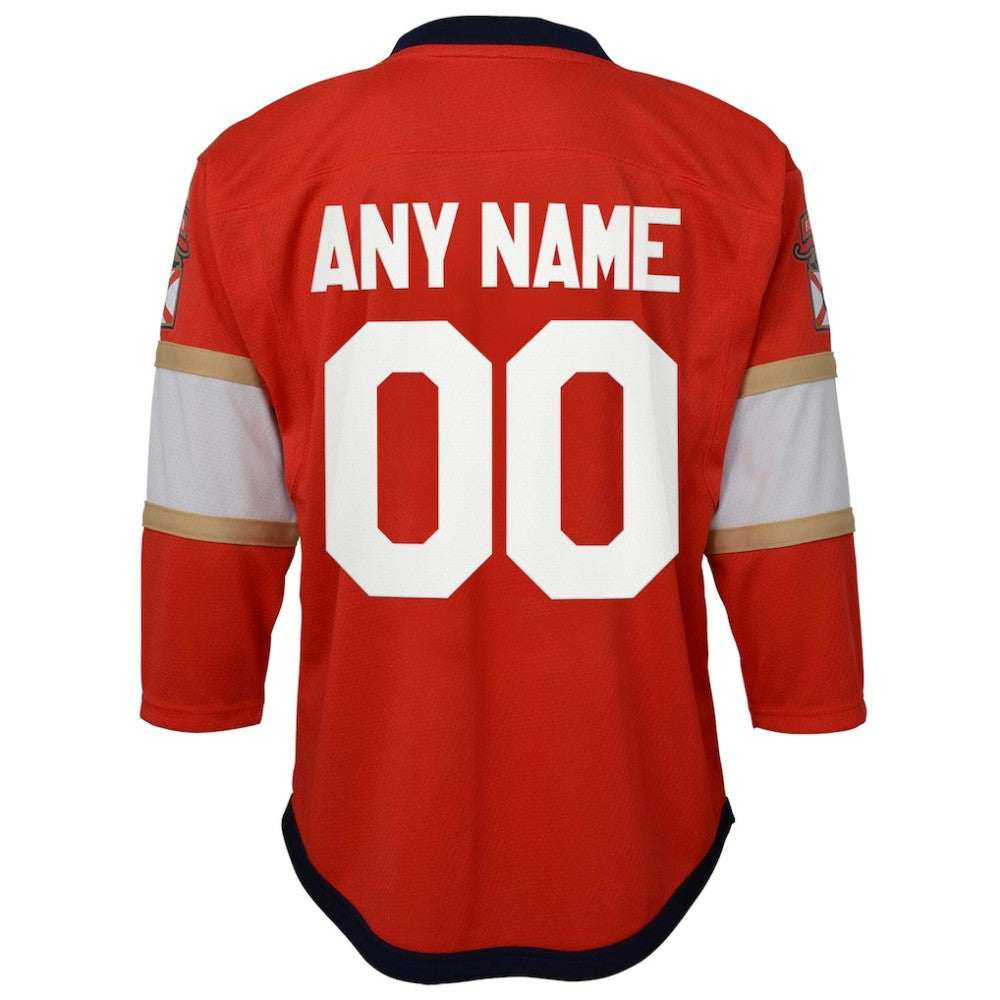 Florida Panthers Youth Home Replica Custom Jersey