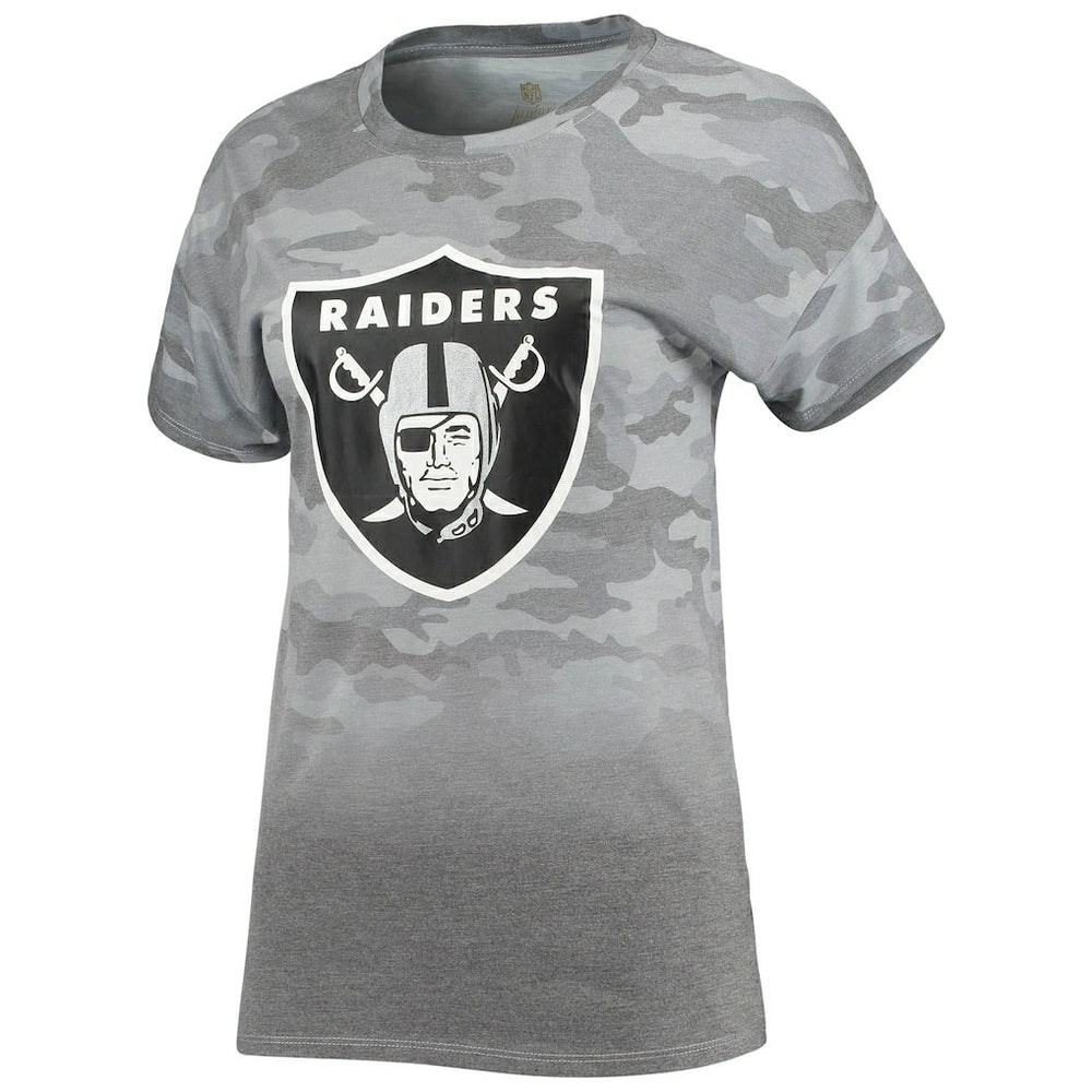 NFL Las Vegas Raiders Juniors Beth Camo Dip-Dye T-Shirt