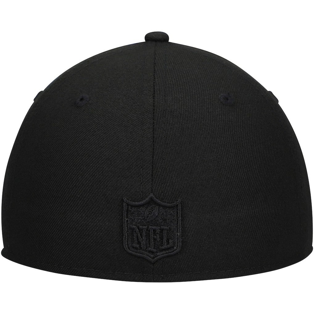 NFL Detroit Lions Black on Black Low Profile 59FIFTY II Fitted Hat