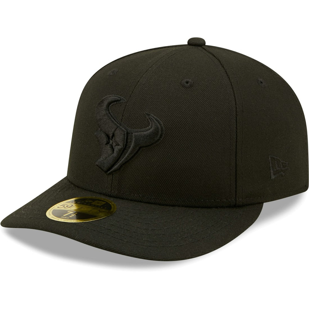 NFL Houston Texans Black on Black Low Profile 59FIFTY II Fitted Hat