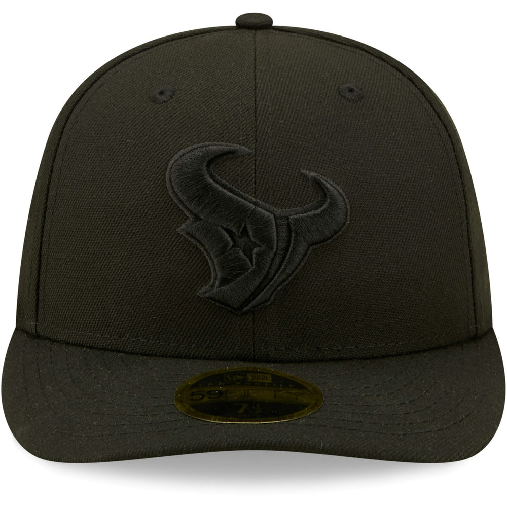 NFL Houston Texans Black on Black Low Profile 59FIFTY II Fitted Hat