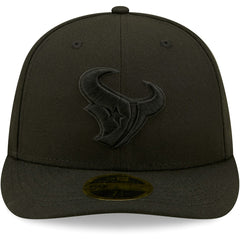 NFL Houston Texans Black on Black Low Profile 59FIFTY II Fitted Hat