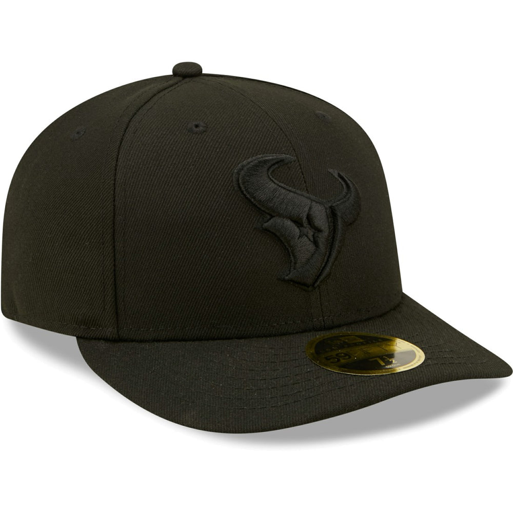 NFL Houston Texans Black on Black Low Profile 59FIFTY II Fitted Hat