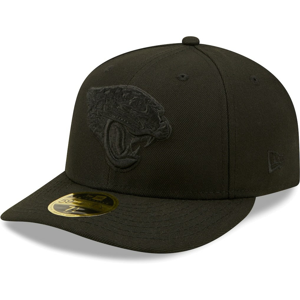 NFL Jacksonville Jaguars Black on Black Low Profile 59FIFTY II Fitted Hat