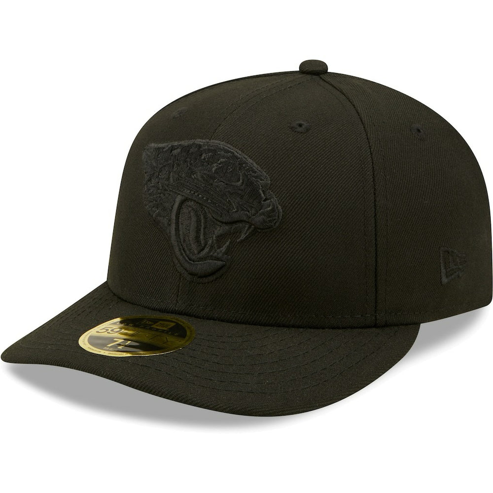 NFL Jacksonville Jaguars Black on Black Low Profile 59FIFTY II Fitted Hat