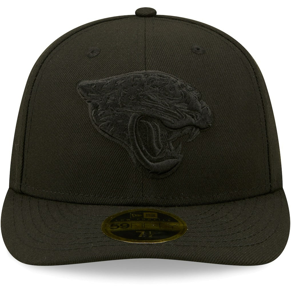 NFL Jacksonville Jaguars Black on Black Low Profile 59FIFTY II Fitted Hat