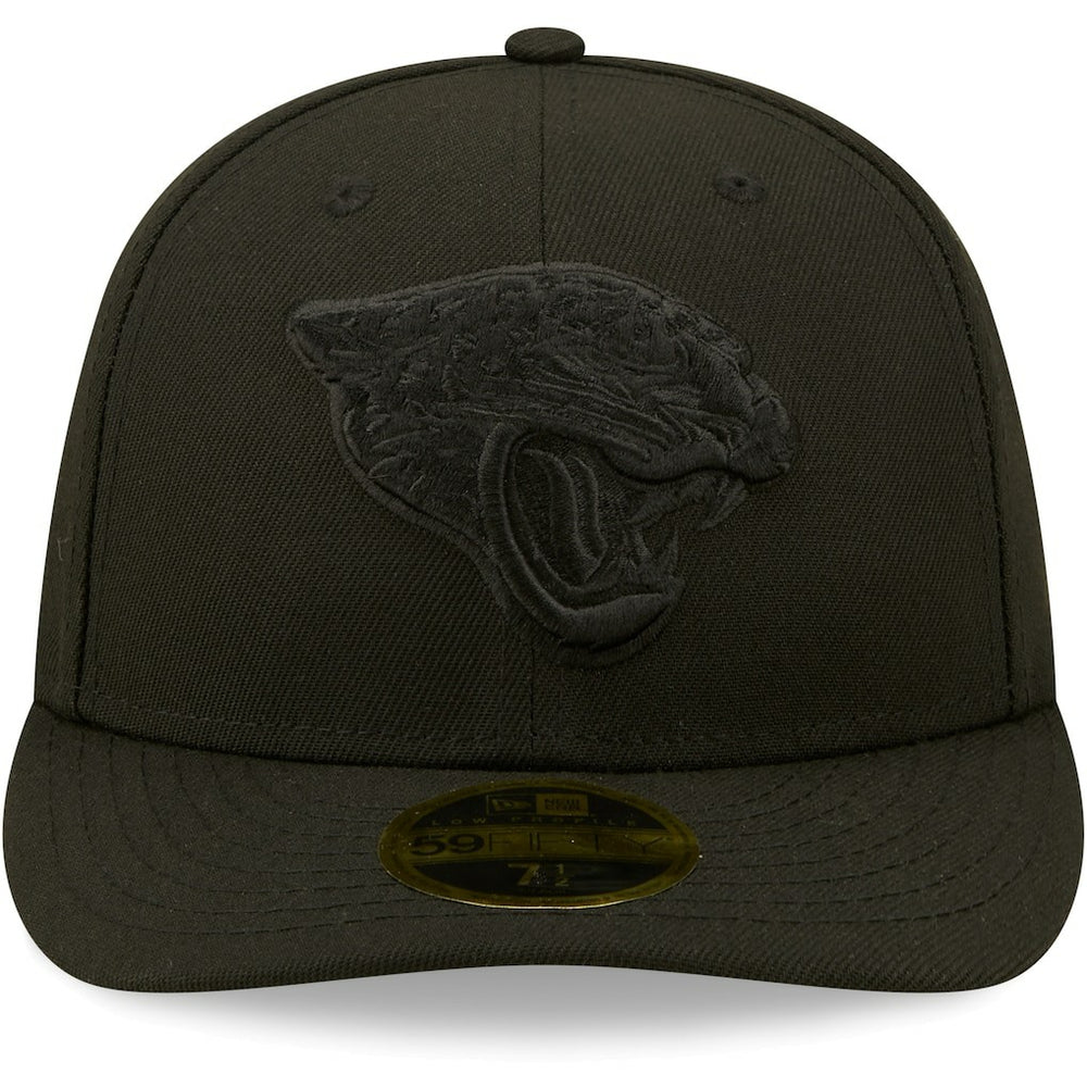 NFL Jacksonville Jaguars Black on Black Low Profile 59FIFTY II Fitted Hat