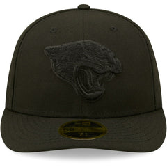 NFL Jacksonville Jaguars Black on Black Low Profile 59FIFTY II Fitted Hat
