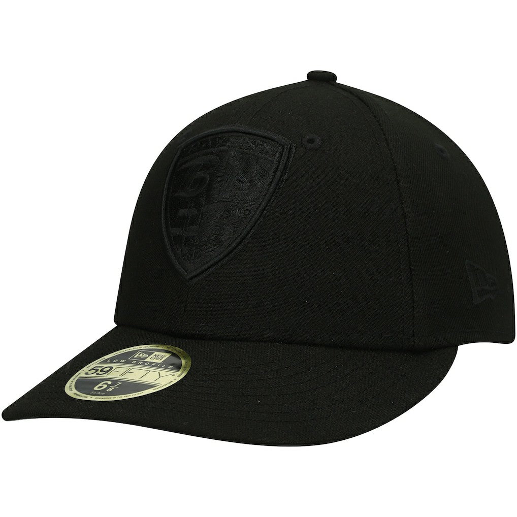 NFL Baltimore Ravens Black on Black Low Profile 59FIFTY II Fitted Hat