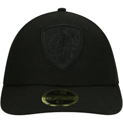 NFL Baltimore Ravens Black on Black Low Profile 59FIFTY II Fitted Hat