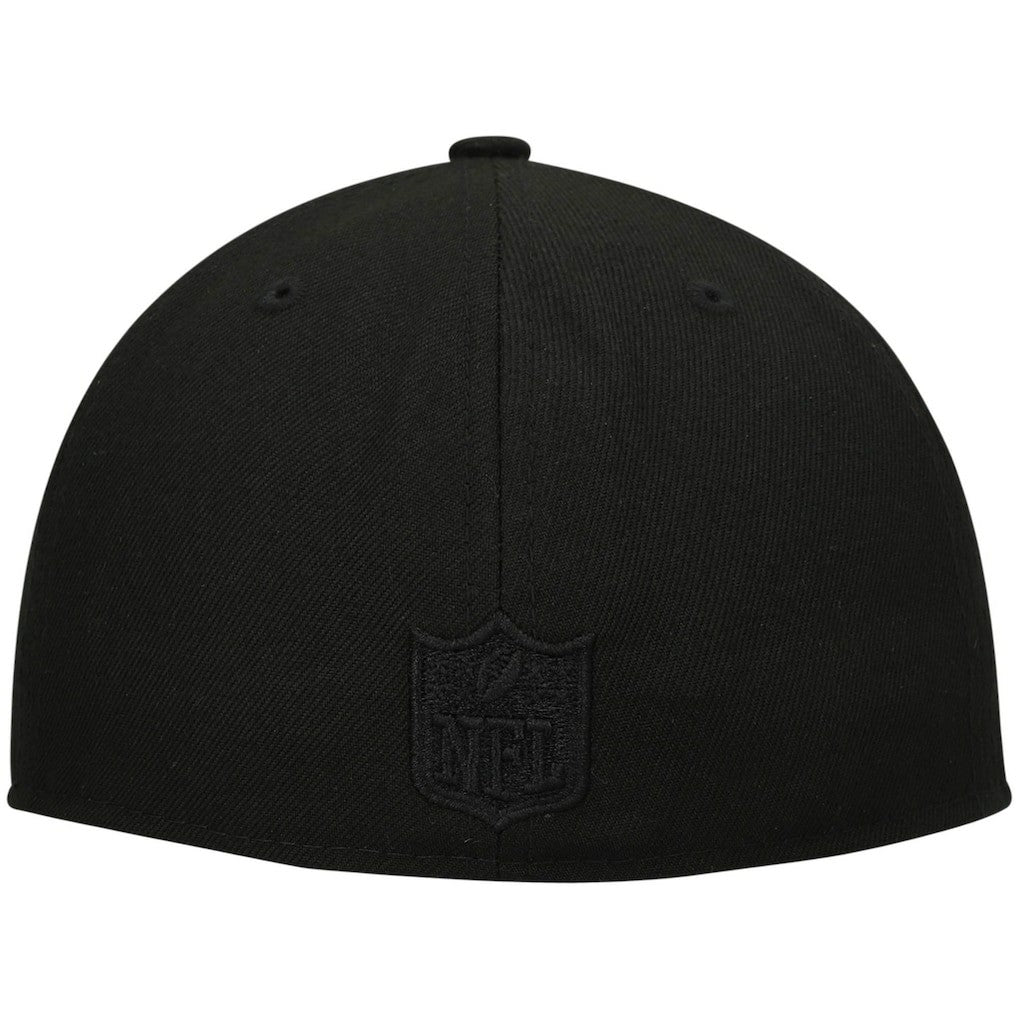 NFL New Orleans Saints Historic Logo Black on Black Low Profile 59FIFTY II Fitted Hat