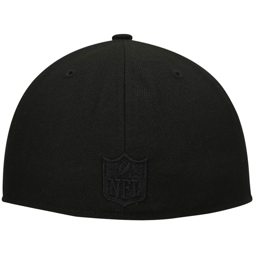 NFL New Orleans Saints Historic Logo Black on Black Low Profile 59FIFTY II Fitted Hat