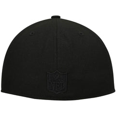 NFL New Orleans Saints Historic Logo Black on Black Low Profile 59FIFTY II Fitted Hat