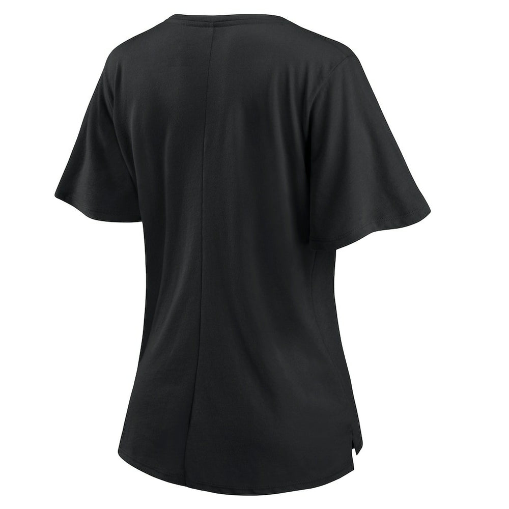 NFL New Orleans Saints Women's Southpaw Flutter V-Neck T-Shirt