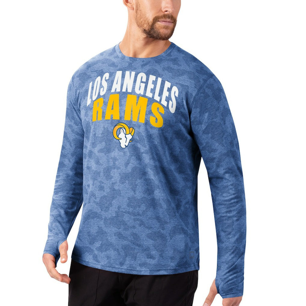 NFL Los Angeles Rams MSX by Michael Strahan Camo Performance Long Sleeve T-Shirt