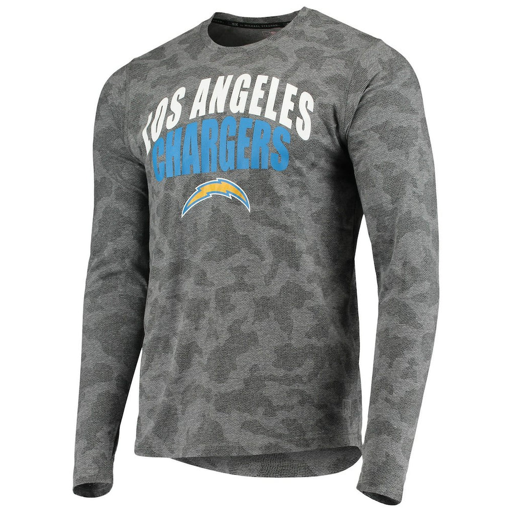 NFL Los Angeles Chargers MSX by Michael Strahan Camo Performance Long Sleeve T-Shirt