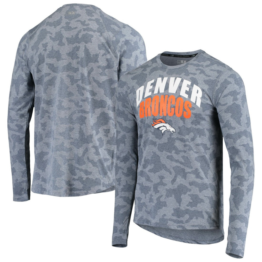 NFL Denver Broncos MSX by Michael Strahan Camo Performance Long Sleeve T-Shirt