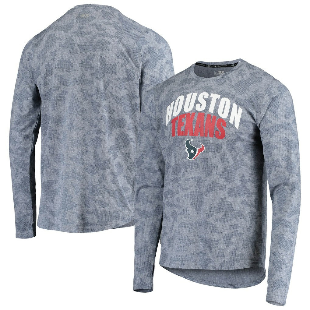 NFL Houston Texans MSX by Michael Strahan Camo Performance Long Sleeve T-Shirt