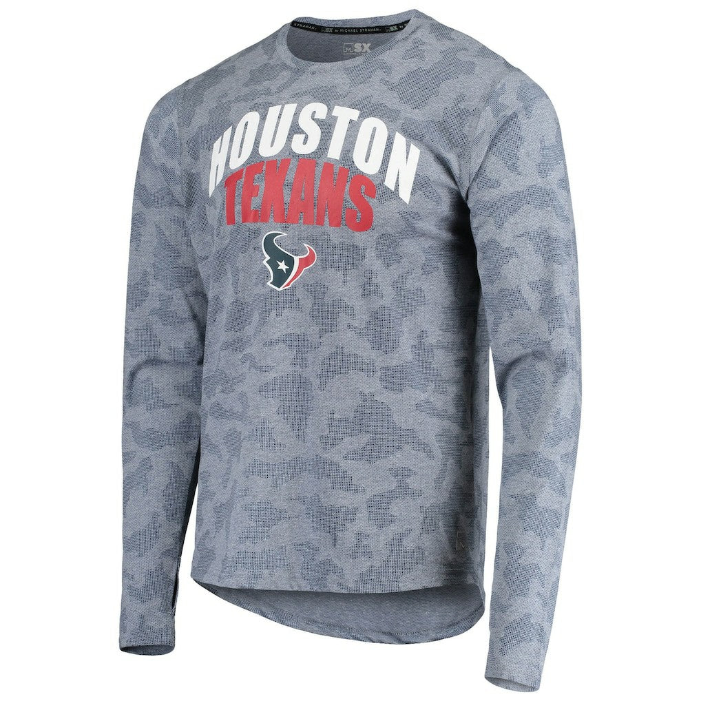 NFL Houston Texans MSX by Michael Strahan Camo Performance Long Sleeve T-Shirt