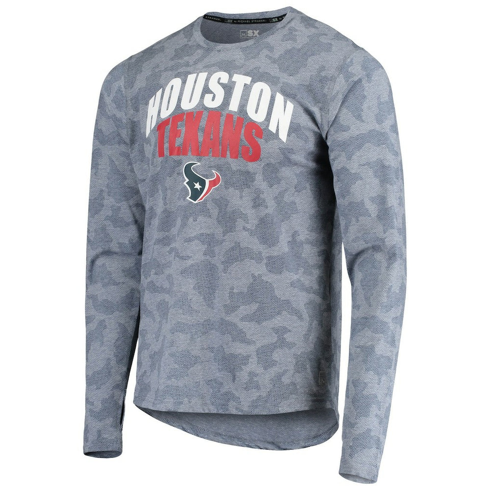 NFL Houston Texans MSX by Michael Strahan Camo Performance Long Sleeve T-Shirt