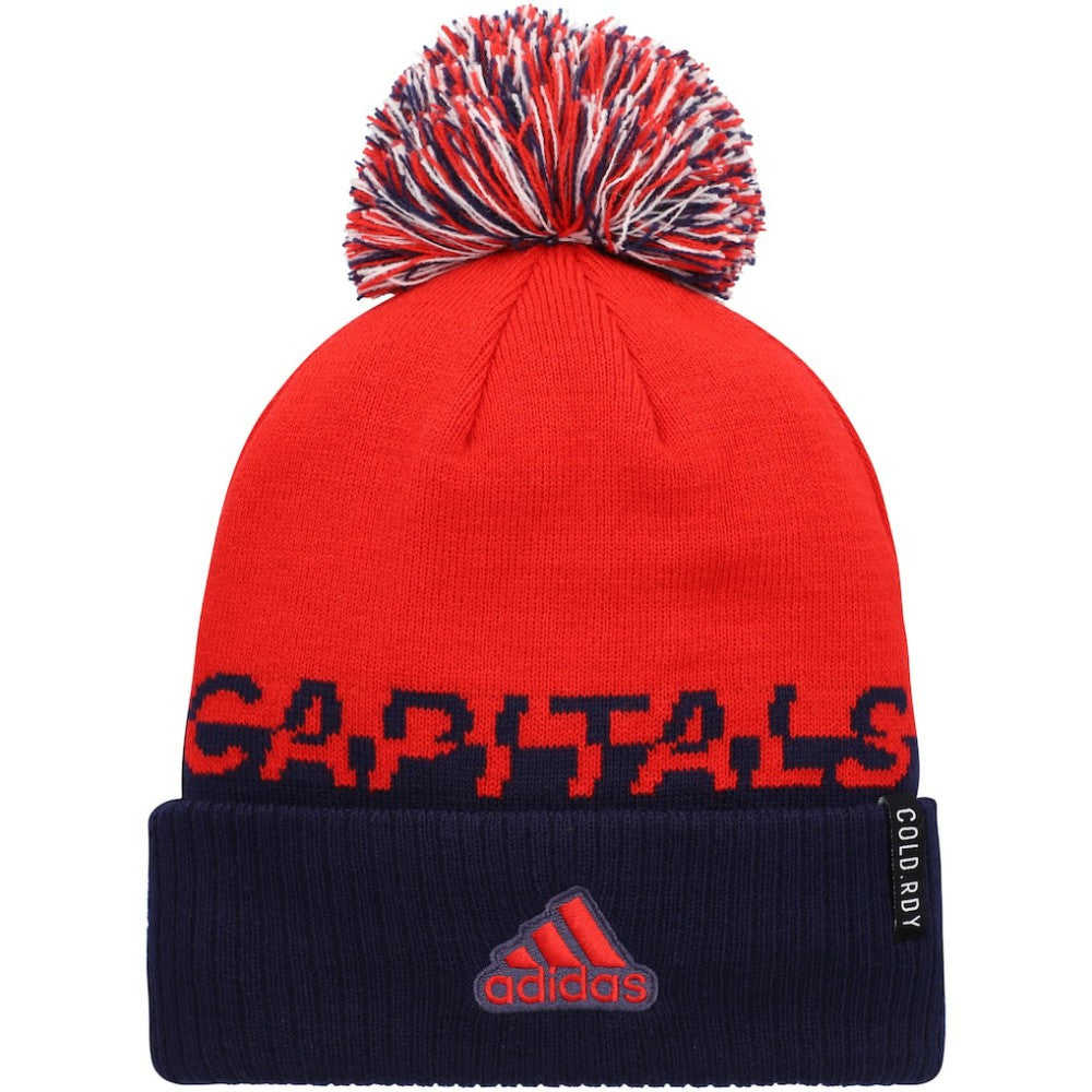 Washington Capitals adidas COLD.RDY Cuffed Knit Hat with Pom