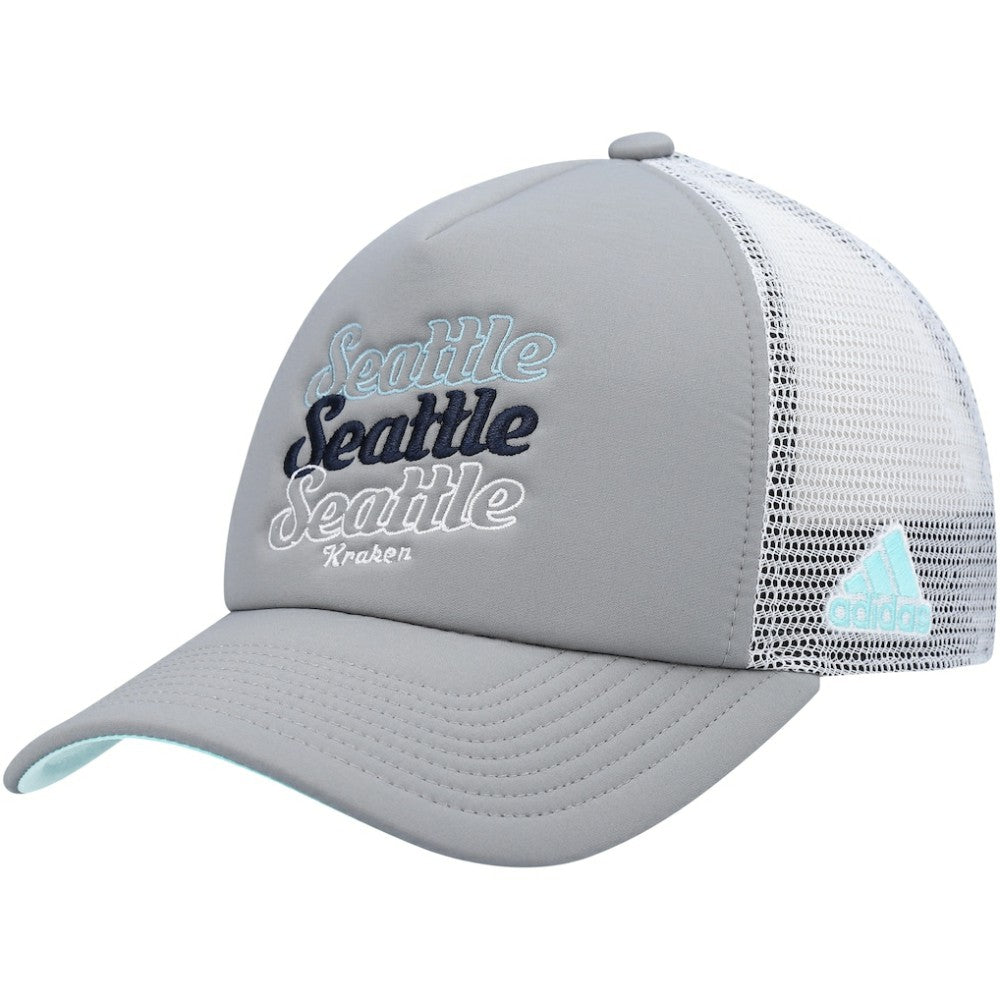 Seattle Kraken adidas Women's Foam Trucker Snapback Hat