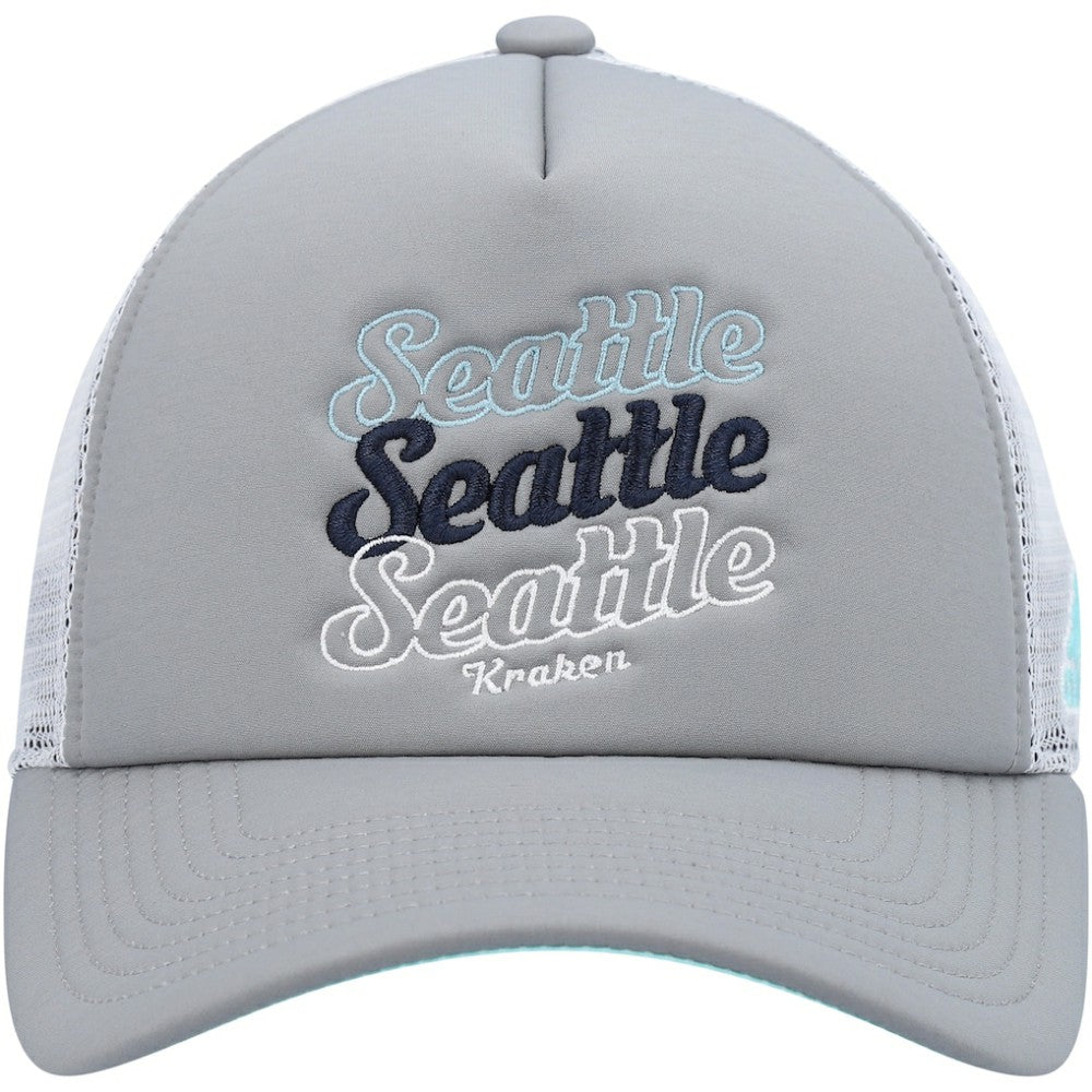 Seattle Kraken adidas Women's Foam Trucker Snapback Hat