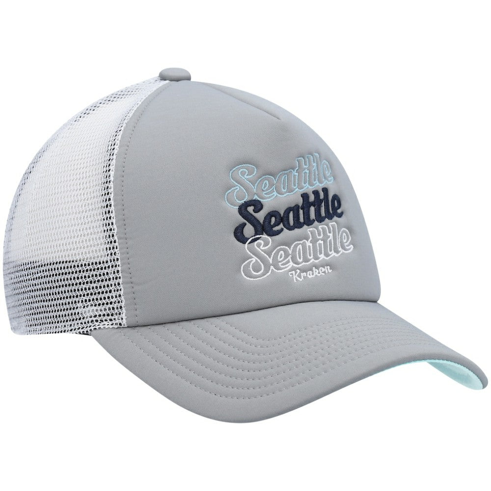 Seattle Kraken adidas Women's Foam Trucker Snapback Hat