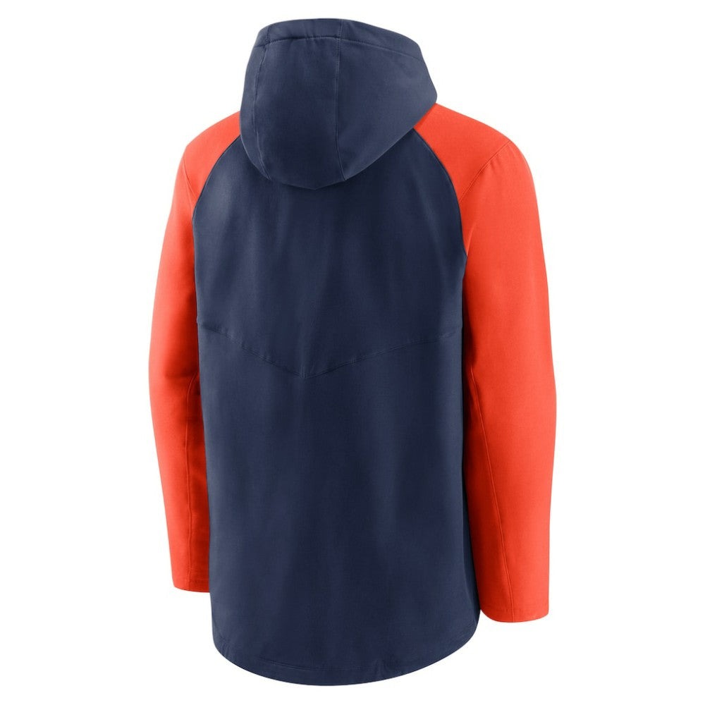 Houston Astros Authentic Collection Performance Raglan Full-Zip Hoodie - Navy/Orange | Nike