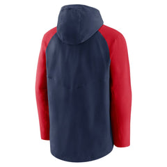 Atlanta Braves Authentic Collection Performance Raglan Full-Zip Hoodie - Navy/Red | Nike
