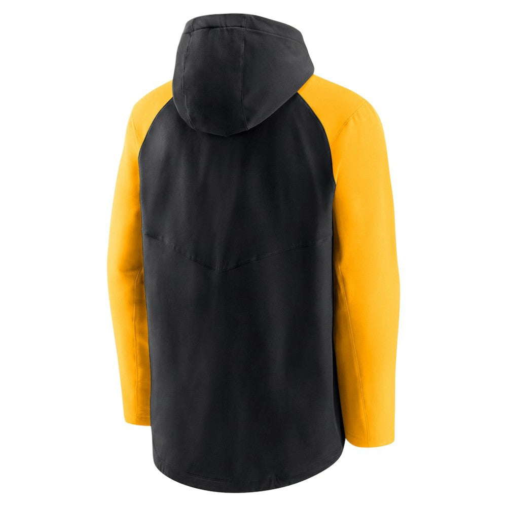 Pittsburgh Pirates Authentic Collection Performance Raglan Full-Zip Hoodie - Black/Gold | Nike