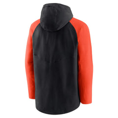 San Francisco Giants Authentic Collection Performance Raglan Full-Zip Hoodie - Black/Orange | Nike