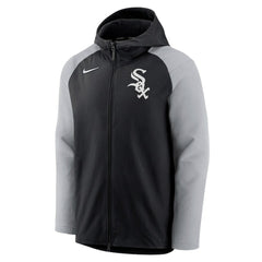 Chicago White Sox Authentic Collection Performance Raglan Full-Zip Hoodie - Black/Gray | Nike