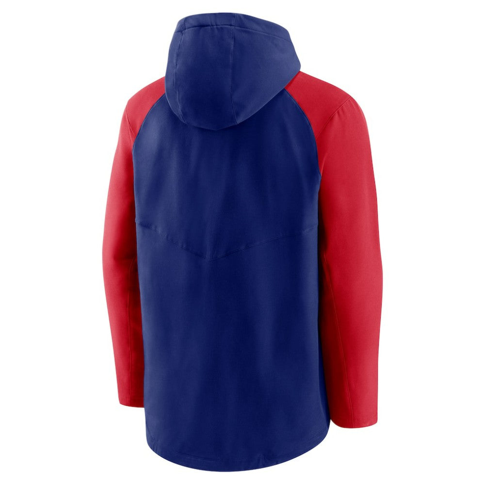 Texas Rangers Authentic Collection Performance Raglan Full-Zip Hoodie - Royal/Red | Nike