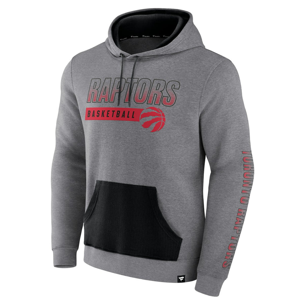 Toronto Raptors Off The Bench Color Block Pullover Hoodie - Heathered Gray | Fanatics on sale