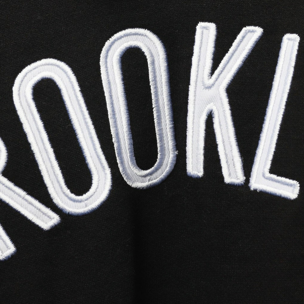 Brooklyn Nets Big & Tall Double Contrast Pullover Hoodie - Black/White | Fanatics sale