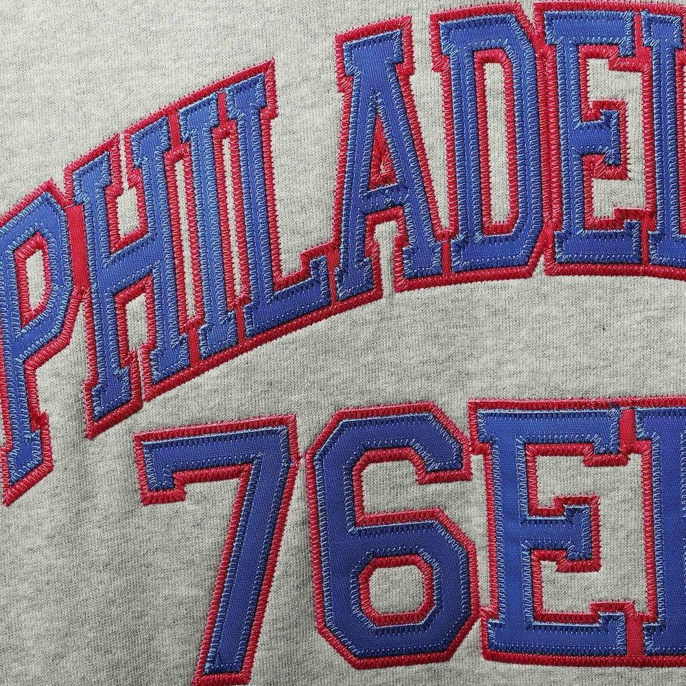 Philadelphia 76ers Hardwood Classics Big & Tall Throwback Pullover Hoodie - Heathered Gray | Mitchell & Ness discount