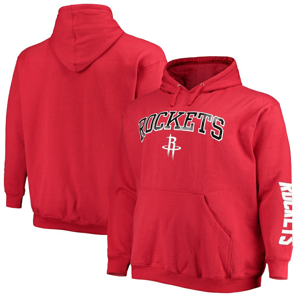 Houston Rockets Big & Tall Team Wordmark Pullover Hoodie sale - Red | Fanatics shop