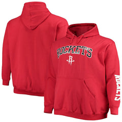 Houston Rockets Big & Tall Team Wordmark Pullover Hoodie sale - Red | Fanatics shop