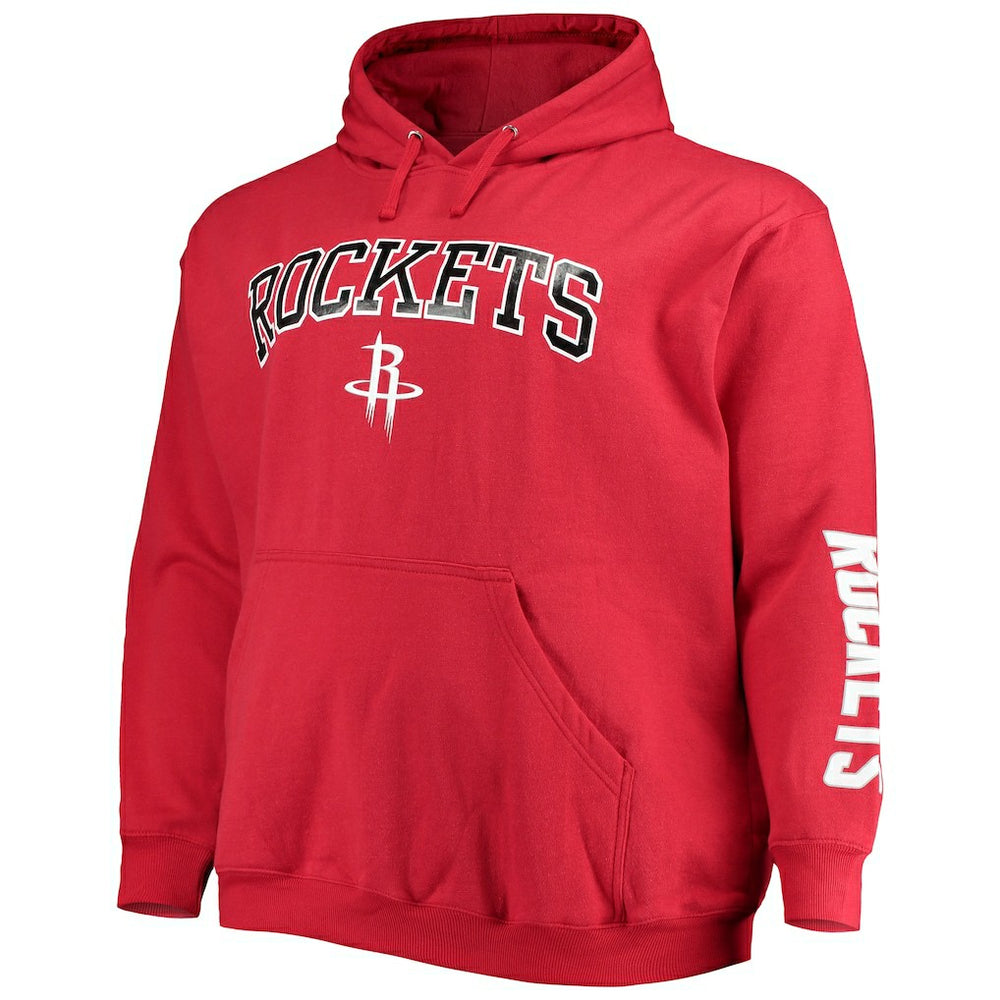Houston Rockets Big & Tall Team Wordmark Pullover Hoodie sale - Red | Fanatics shop